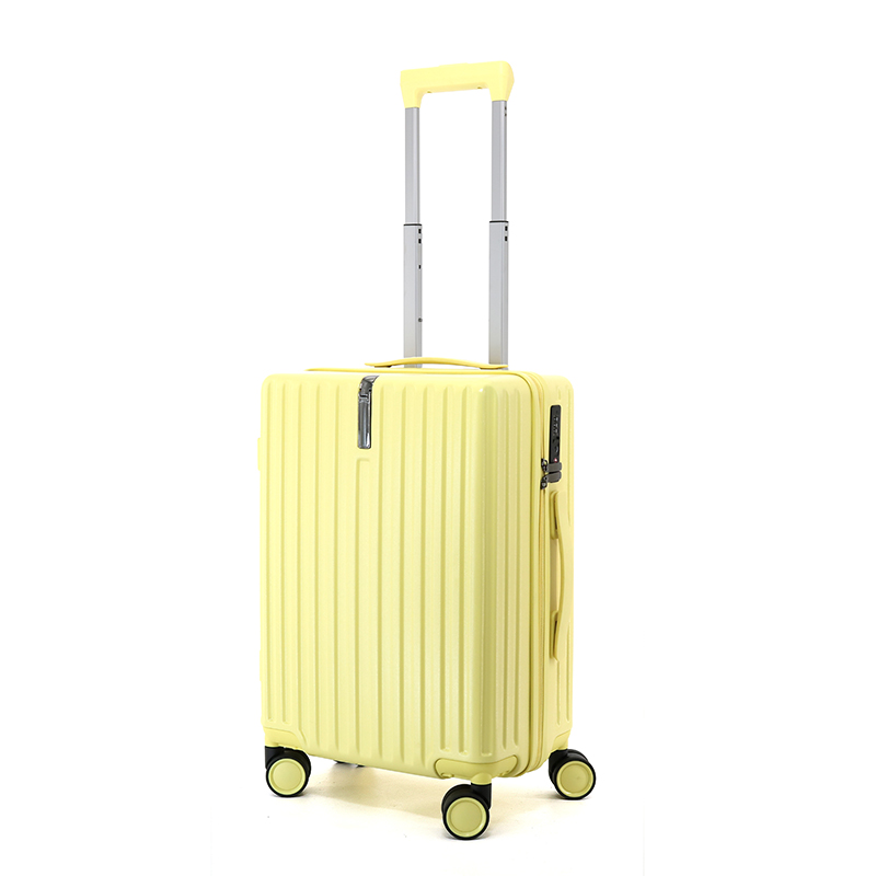 X076-P Dong Guan Shi Hao Luggage Wholesale 20 Inch Ivory ABS+PC Unisex Luggage 360° Spinner Wheels Convenient Carry-Ons - 图片 3
