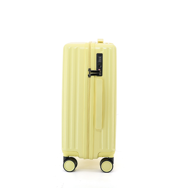 X076-P Dong Guan Shi Hao Luggage Wholesale 20 Inch Ivory ABS+PC Unisex Luggage 360° Spinner Wheels Convenient Carry-Ons - 图片 4