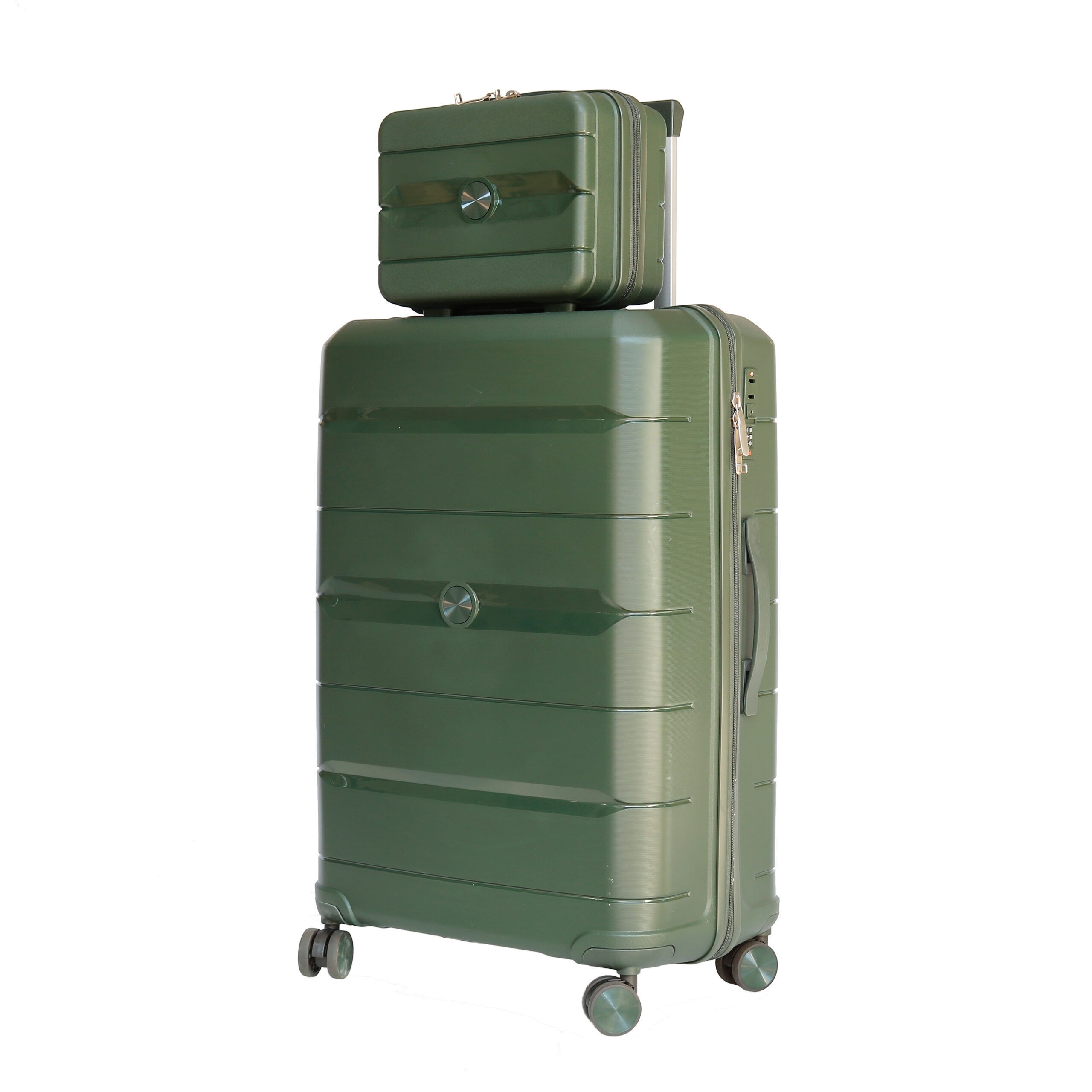X133 Wholesale Large Capacity Material PP Suitcase Travel Luggage Bag 3 Pieces Trolley Luggage Set Suitcase Factory - 图片 3