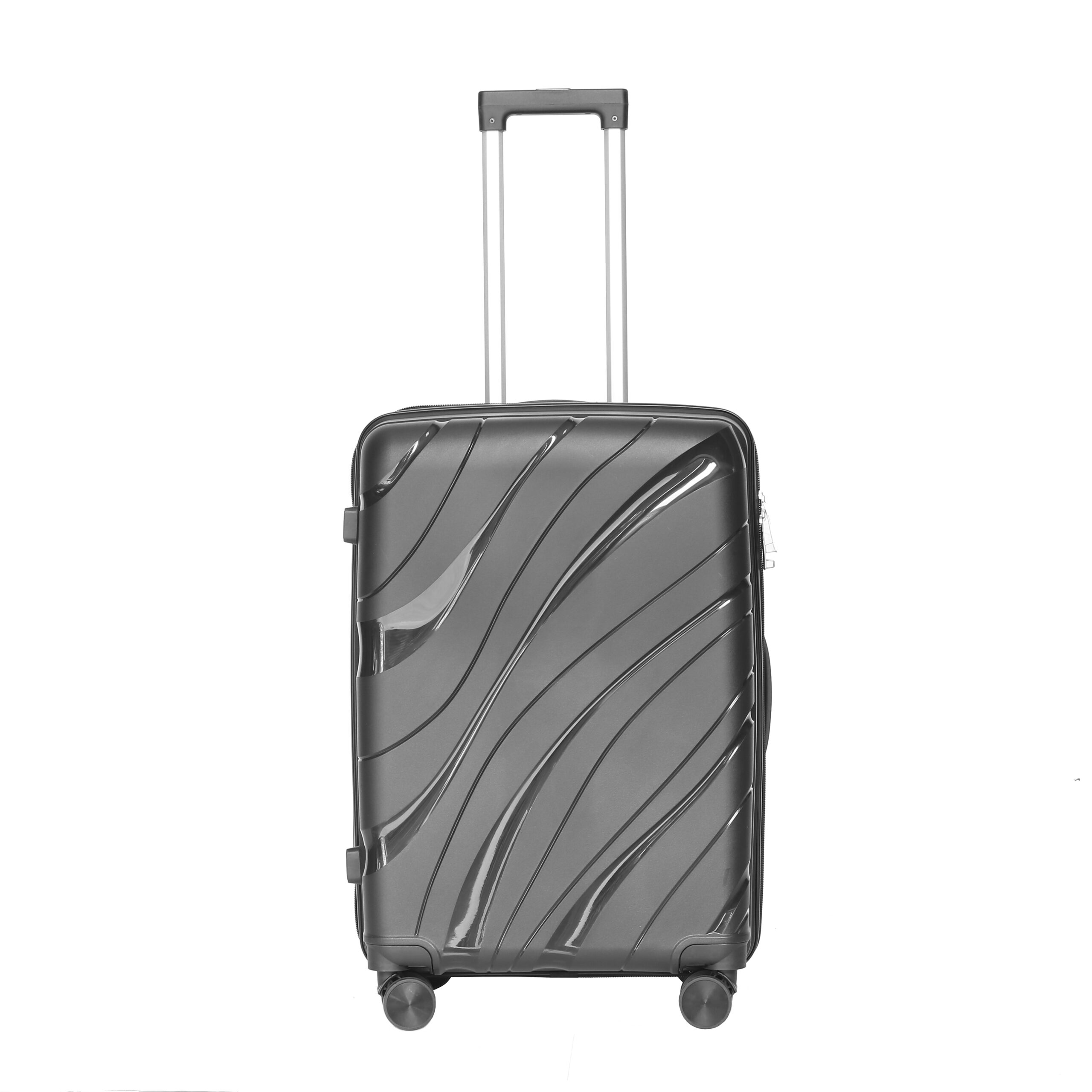X134 Large Capacity 20/24/28inch Customized Pp Luggage Set Lightweight Suitcase Long Distance Travel Zipper Hard Shell Trolley Case - 图片 2