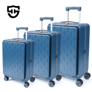 A006 Factory Wholesale Travel Suitcase Large Capacity Front Opening Luggage Compartment Zipper Carry on Size Luggage Suitcase