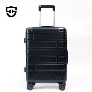 2004 Luxury Metal Hard Shell Spinner Suitcase Travel Trolley Case ABS+PC Luggage Set With 360 Degree Wheels With TSA Locks