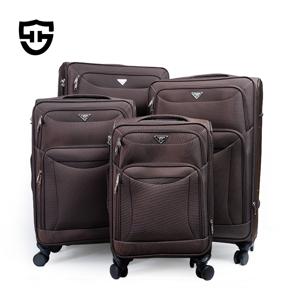 1027 Custom Durable Oxford Luggage Set Unisex Travel Business Carry-on Suitcase Sets 4 Pcs With Combination Lock