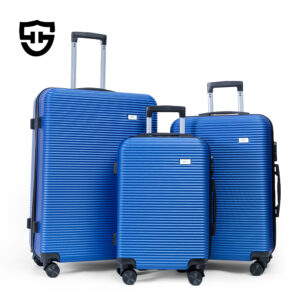 2002 Wholesale Trolley Lightweight Hard ABS Unisex Material Set Shell Suitcase Luxury Travel 4 Wheels Carry Business Luggage