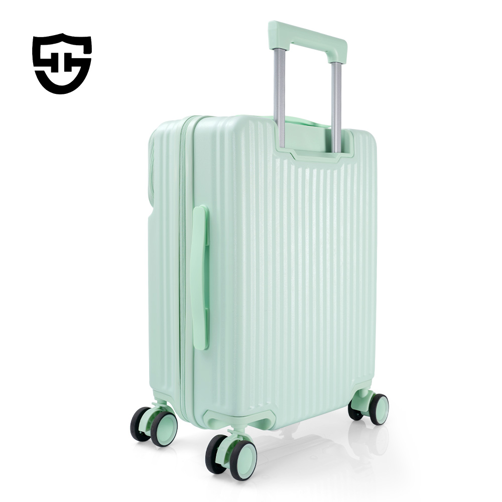 1002 Designer 100%PC Aluminum Boarding Women Girls Travel Suitcase Carry on Luggage Bag with 4 Wheel - 图片 3