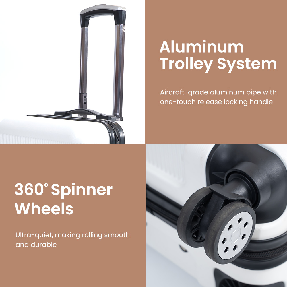 6019 Factory Wholesale Roaming Luggage New Style Customizable Large Capacity Business Luggage Hard Shell Trolley Suitcase - 图片 3