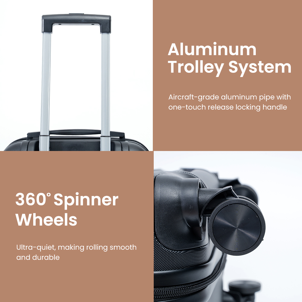 2015 Wholesale Large Capacity Lightweight Suitcase Luggage 3 Set Vintage 360 Degree Wheels Travel Luggage Set - 图片 5