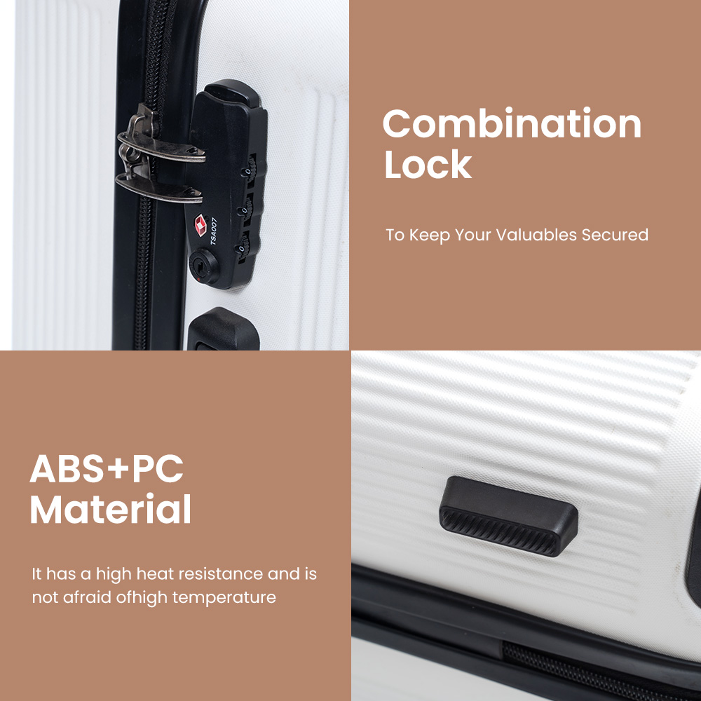 6019 Factory Wholesale Roaming Luggage New Style Customizable Large Capacity Business Luggage Hard Shell Trolley Suitcase - 图片 4