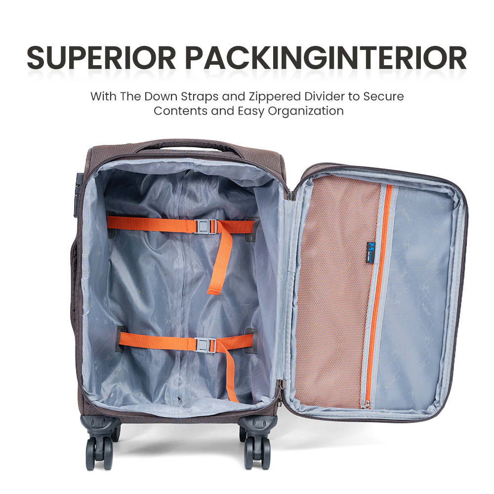 1027 Custom Durable Oxford Luggage Set Unisex Travel Business Carry-on Suitcase Sets 4 Pcs With Combination Lock - 图片 5