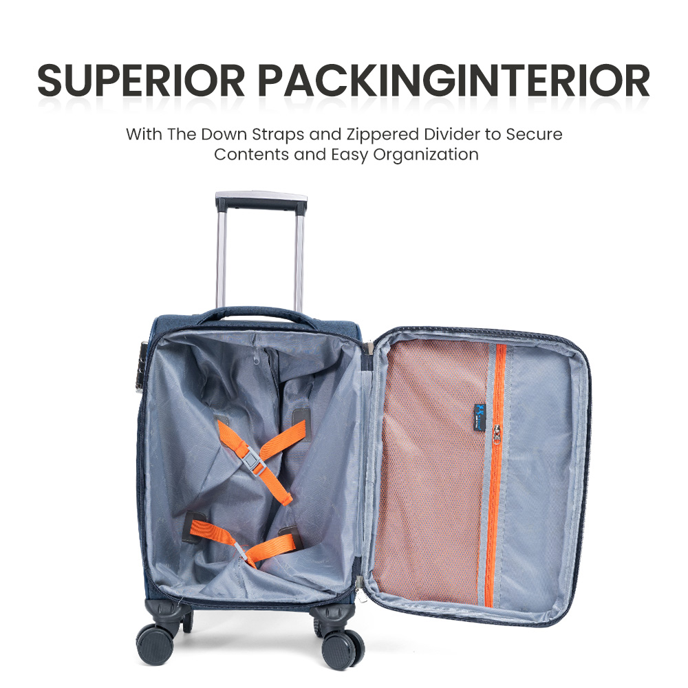 1005 High Quality Oxford Material Luggage Sets Lightweight Trolley Luggage Luggage Sets 3 Piece - 图片 6