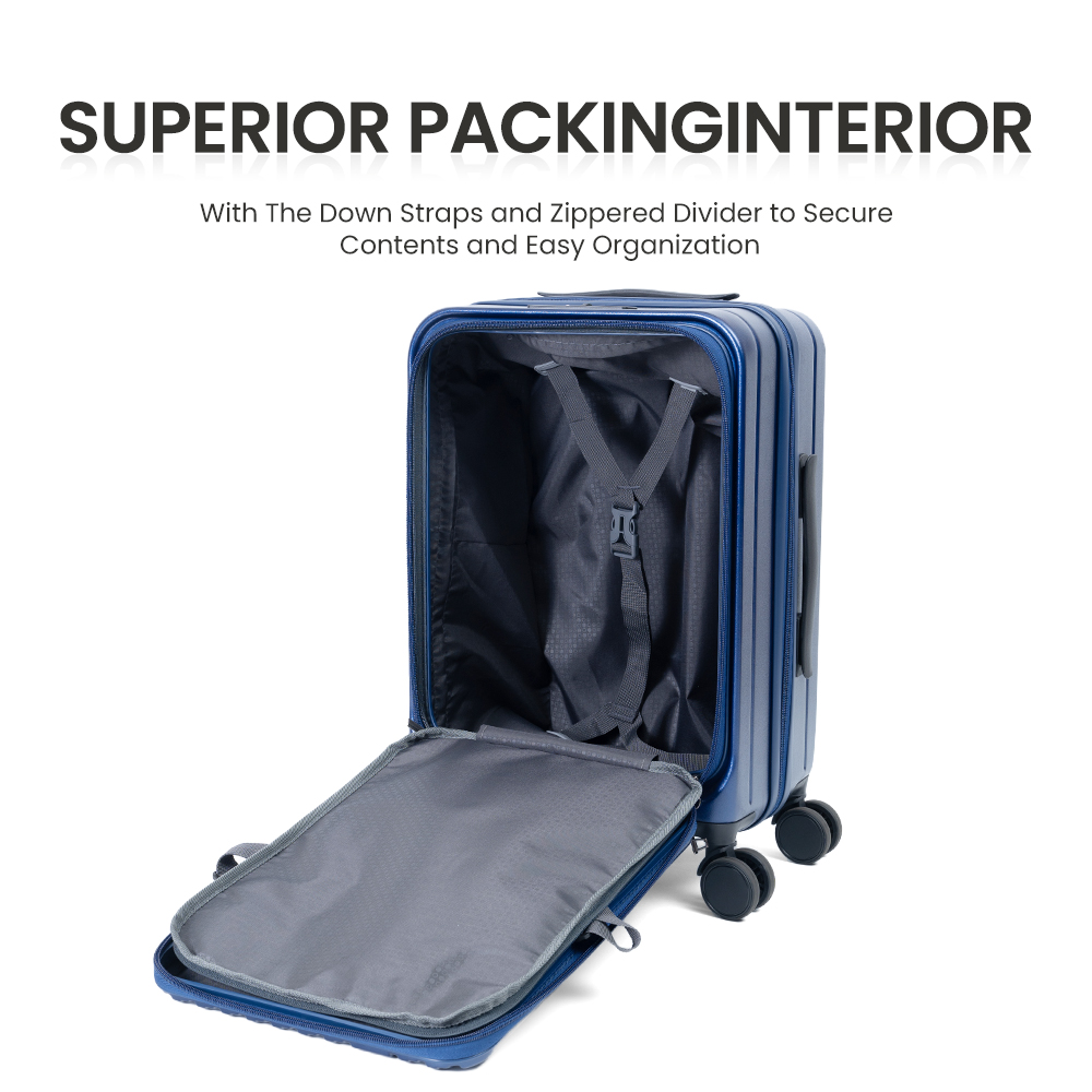 1016 Luggage Factory Trolley Luggage Set 20 24 28 Inch Lightweight Waterproof Anti Crack Travel Luggage Set - 图片 5