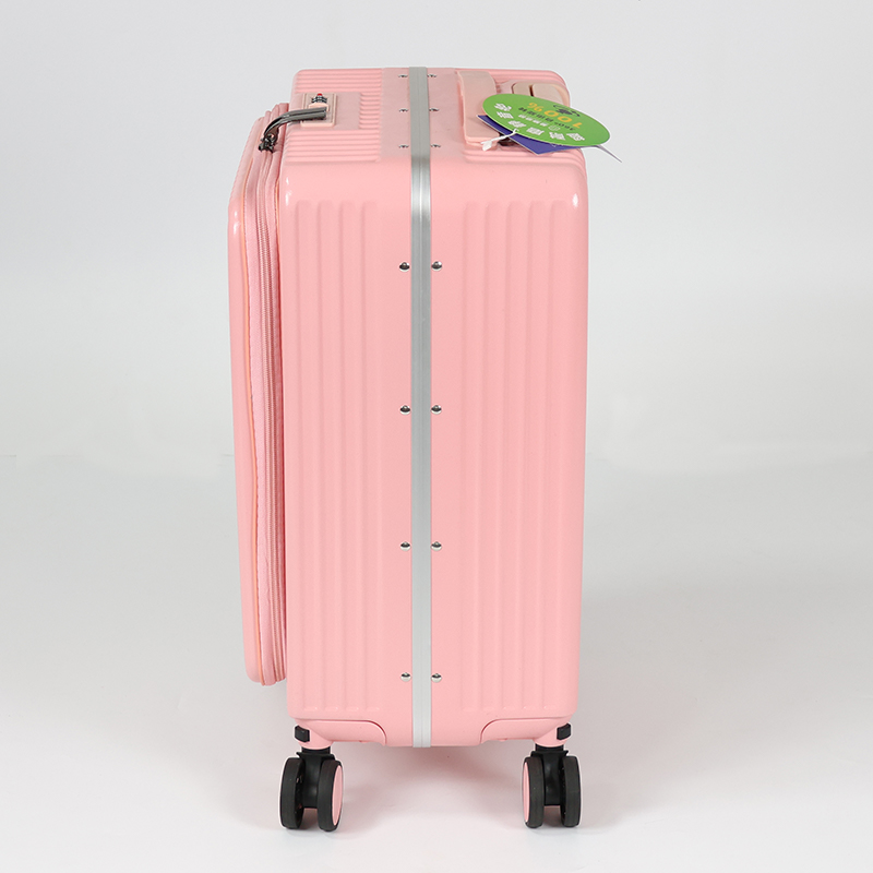 SHQ08 SHIHAO Travel Carry On Luggage, Noble Zipperless Aluminum Frame PC Hard Shell Suitcase,Airline Approved, 360° Spinner Wheels Luggage - 图片 4