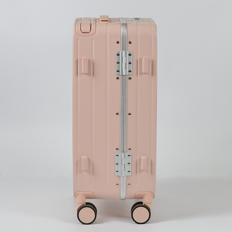 SHJK05 New Arrival Unisex Large Size Hard Shell Cabin Luggage Front Opening Portable Carry-On Suitcase with TSA Lock for Girl - 图片 4