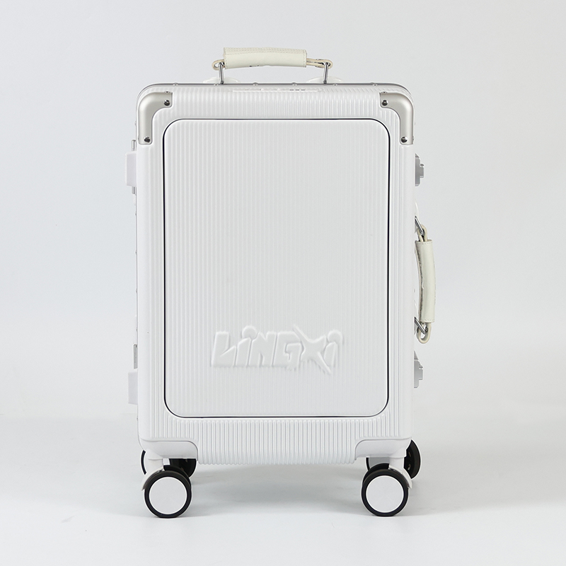 SHJK04 Fashionable BSCI Spinner 4 Wheels Trolley Bag Luggage Set PC Material With TSA Lock Unisex Luggage for Travel - 图片 2