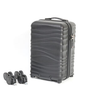 SH21 Luggage Factory Modern Light Weight Simple ABS Carry-On Luggage 16 Inch with Expandable Design Removable Spinner Wheel