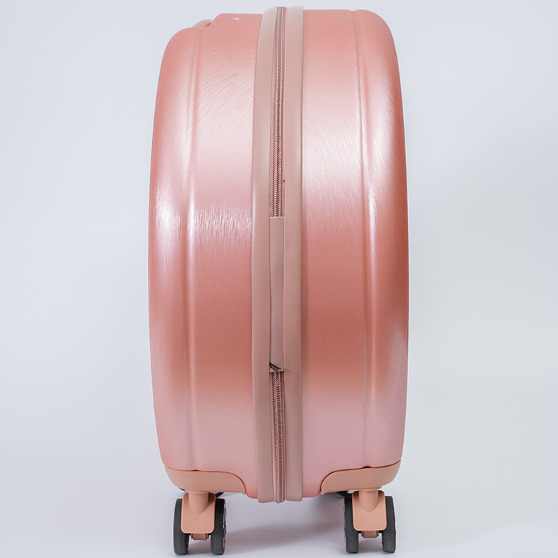 1037 New Design Fresh Girls Customized Bags Round Suitcase Fashion Handbags Travel Handbags 12/24 Inch ABS+PC Luggage Sets - 图片 3