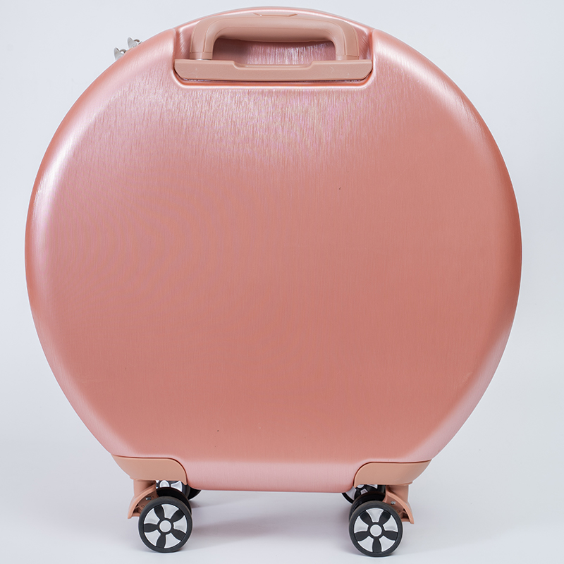 1037 New Design Fresh Girls Customized Bags Round Suitcase Fashion Handbags Travel Handbags 12/24 Inch ABS+PC Luggage Sets - 图片 4
