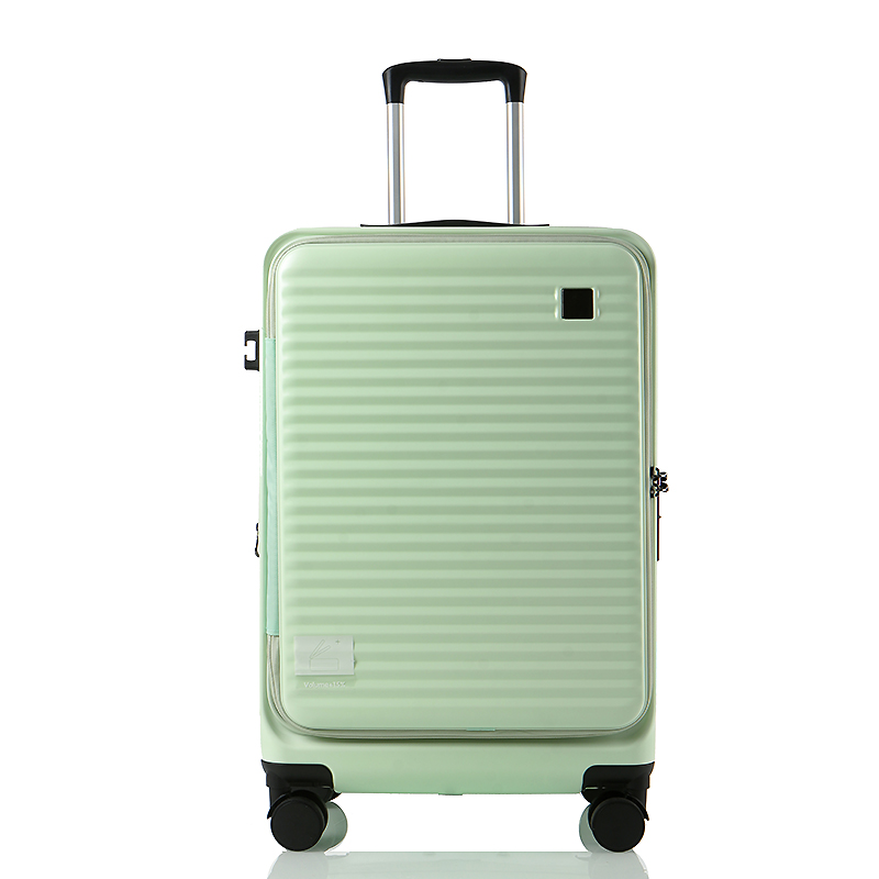 RQ118 Hot Wholesale Universal Light ABS+PC Luggage Business Boarding Carry on Trolley Front Pocket Wholesale Business Boarding Case - 图片 2
