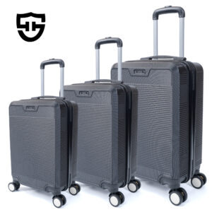 1048 Factory Wholesale Modern ABS Spinner Carry on 3-Piece Luggage Set Light Weight Portable 4-Wheel Trolley Suitcase