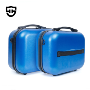 2009 Wholesale Makeup Case Luggage Portable Cosmetic Bags Organizer Bag Hard Shell Mini ABS Carrying Suitcase Travel With Zipper