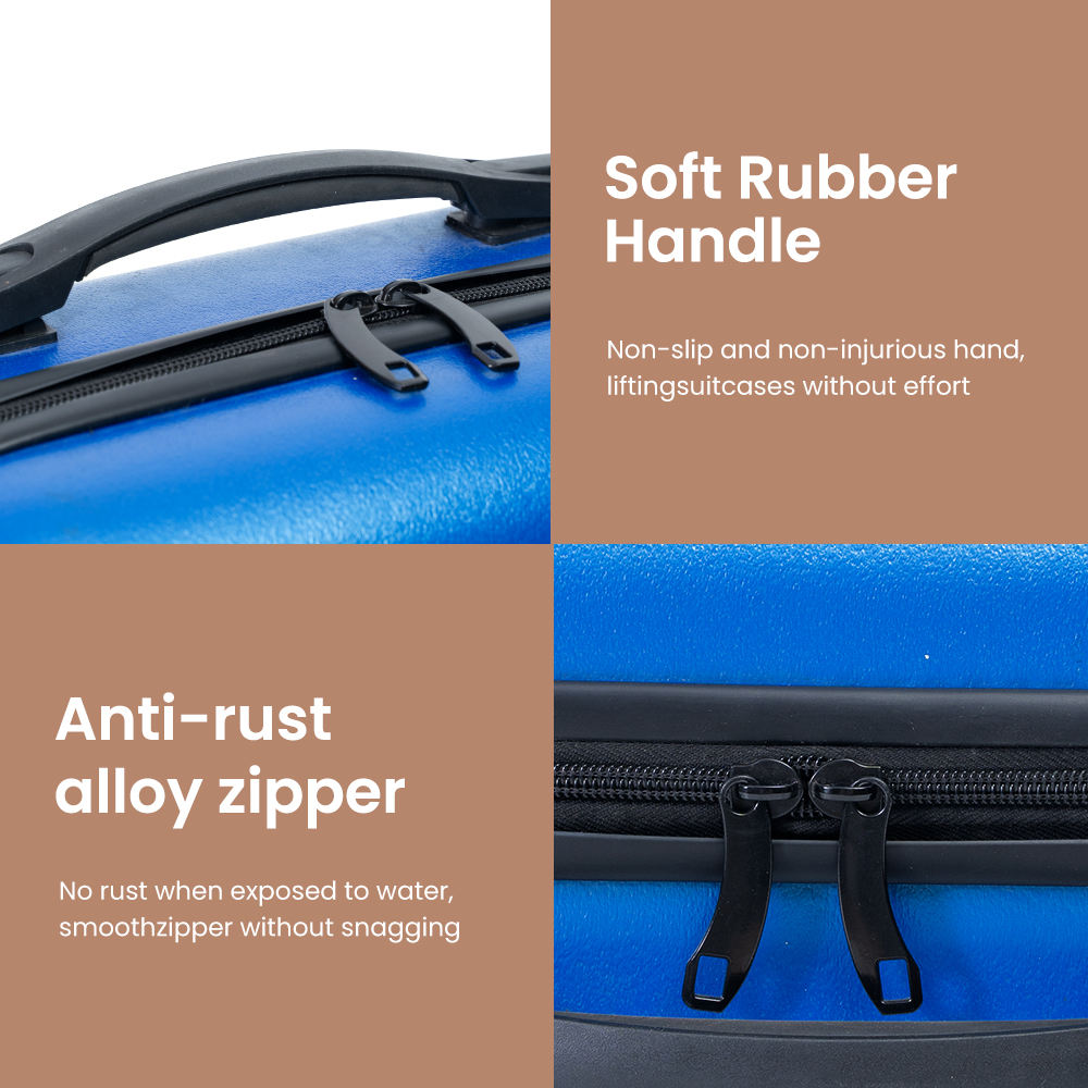 2009 Wholesale Makeup Case Luggage Portable Cosmetic Bags Organizer Bag Hard Shell Mini ABS Carrying Suitcase Travel With Zipper - 图片 5