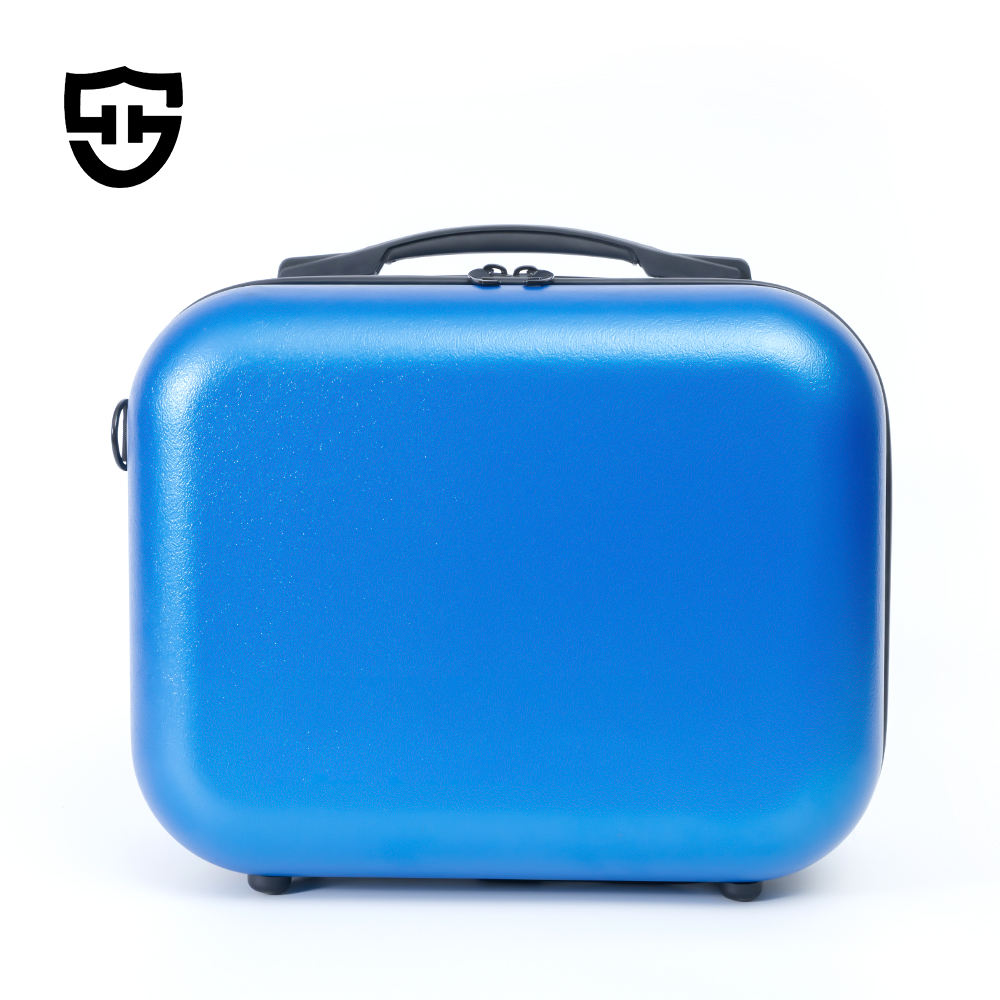 2009 Wholesale Makeup Case Luggage Portable Cosmetic Bags Organizer Bag Hard Shell Mini ABS Carrying Suitcase Travel With Zipper - 图片 2